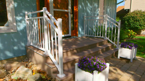 Azek Porch with Aluminum Railing